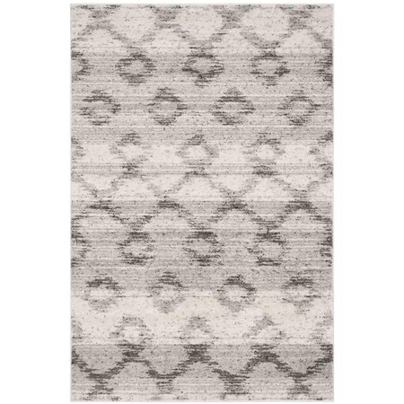 Safavieh Adirondack Power Loomed Small Rectangle Rugs; Silver & Charcoal - 4 x 6 ft. ADR106P-4